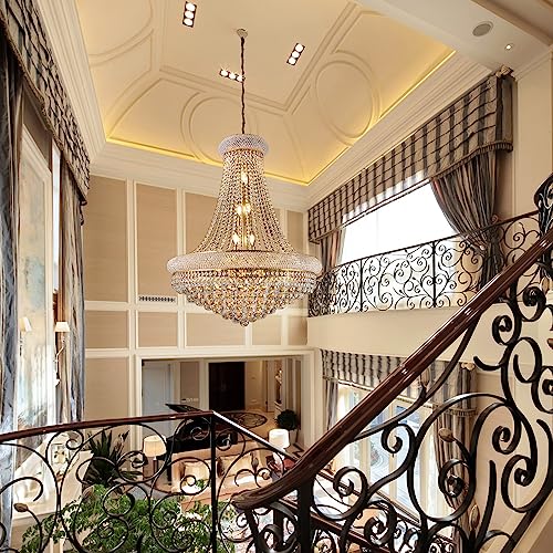 28" W 15 Light Luxury Foyer Chandeliers