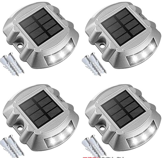 Solar Deck Driveway Dock Lights (4 Count)