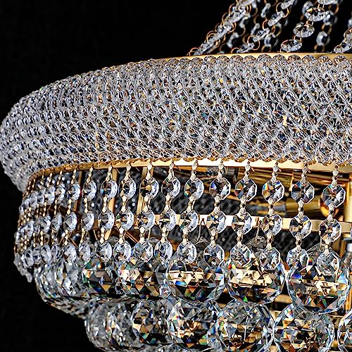 28" W 15 Light Luxury Foyer Chandeliers