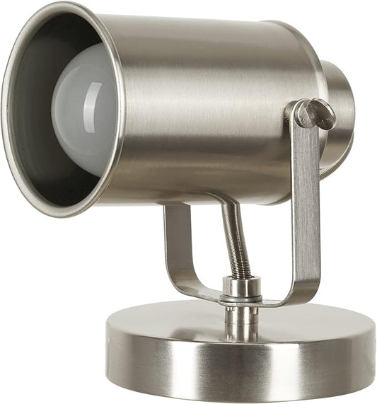Catalina Lighting Modern Multipurpose Spotlight Desk or Wall Mount Accent Lamp, 6", Brushed Nickel, Pack of 1