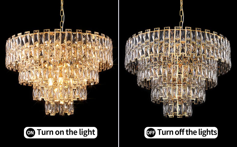 32" Luxury Crystal Chandelier for Dining Room