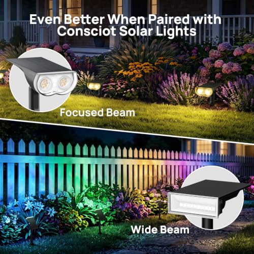 Smart Solar Spot Lights Outdoor (2 Count)