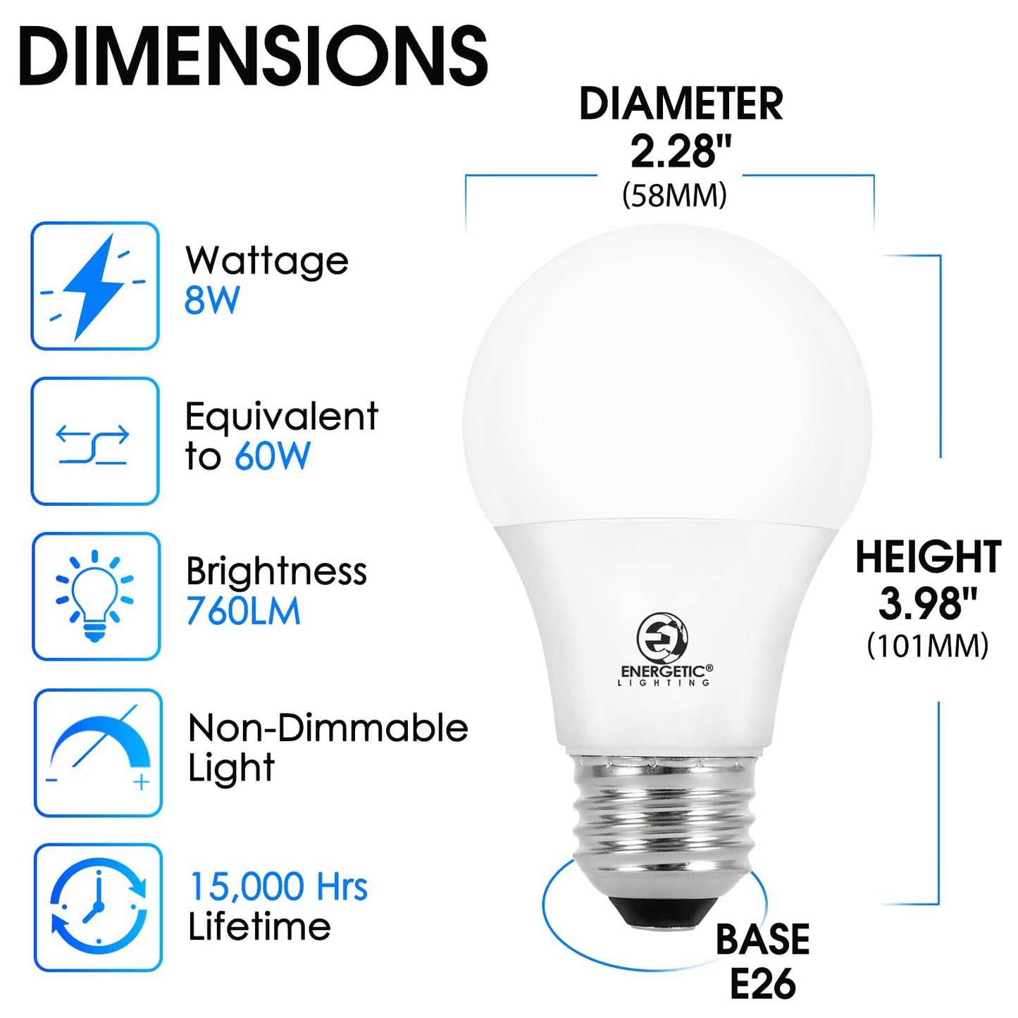 Energetic 60W Equivalent (6 Count)