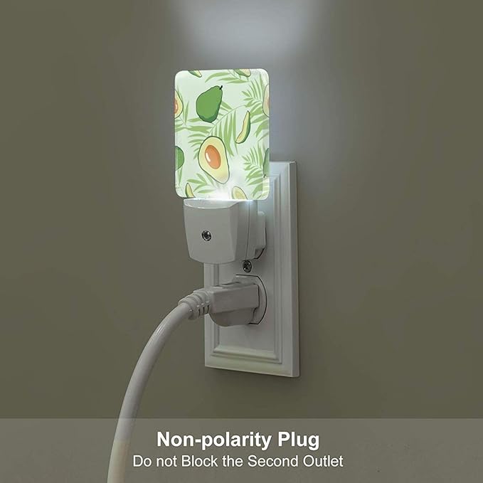 Night Light Plug-in Dusk to Dawn Smart Sensor White Led Nightlight for Bedroom Bathroom Kitchen Hallway Stairs Energy Efficient Decor Desk Lamp