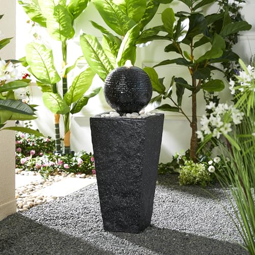 Outdoor Water Fountain with LED Light & Pump