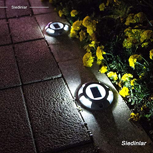 Solar Deck Lights Outdoor LED Driveway Dock Lights (4 Count)