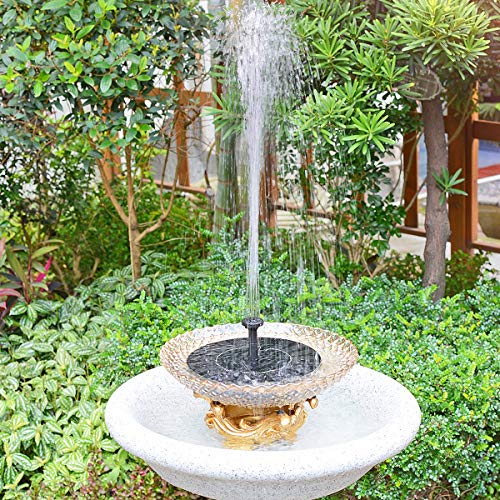 Solar Fountain for Bird Bath