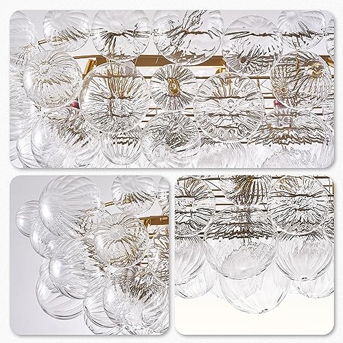 Nordic Bubble Ball Swirled Glass Chandelier