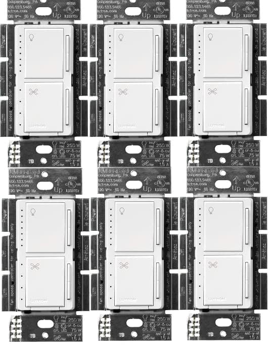 Maestro Fan Control and Light Dimmer for Dimmable LEDs (6 Count)