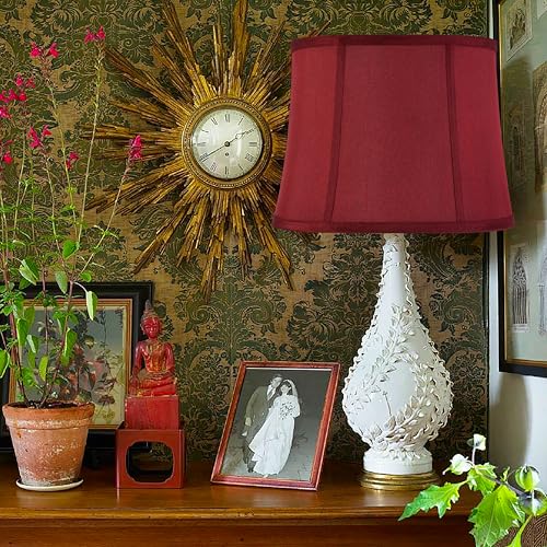 Burgundy Lamp Shades Set of 2 (2 Count)