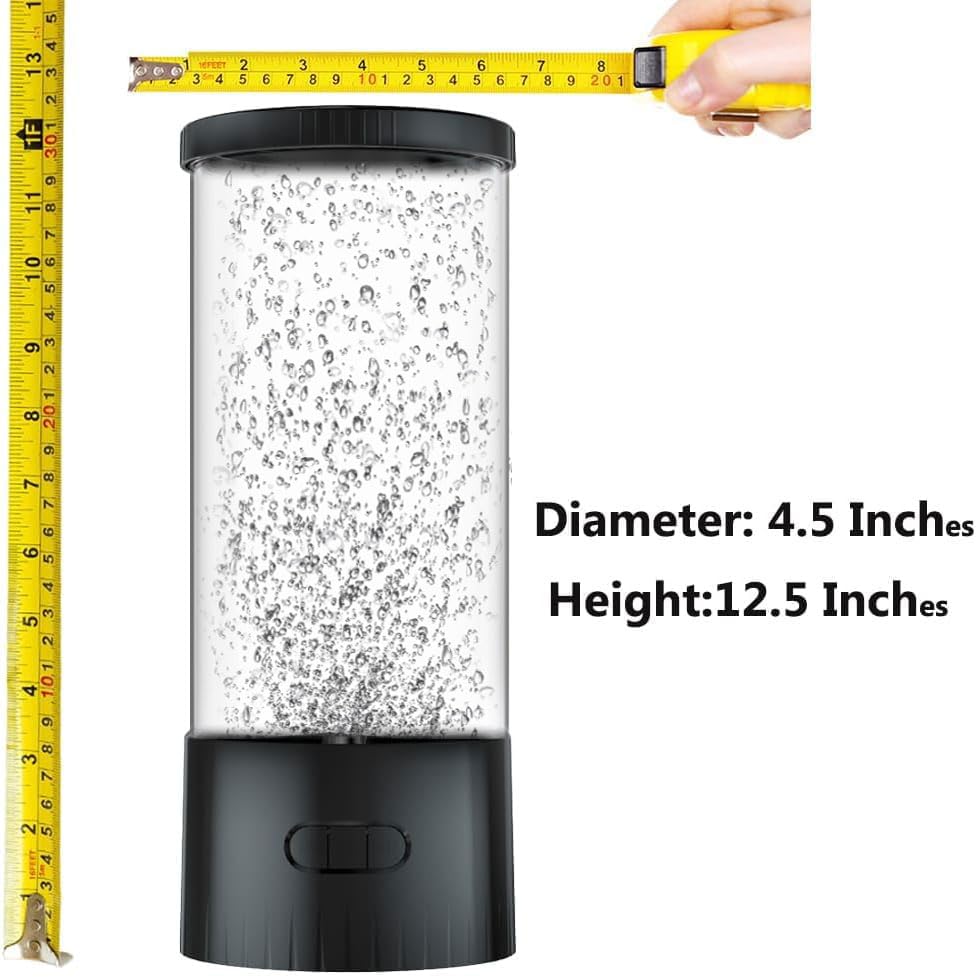 Sensory Bubble Tube Tabletop Lamp with Color Changing LED (4.5*4.5*12.5)