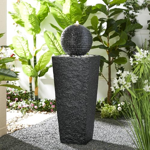 Outdoor Water Fountain with LED Light