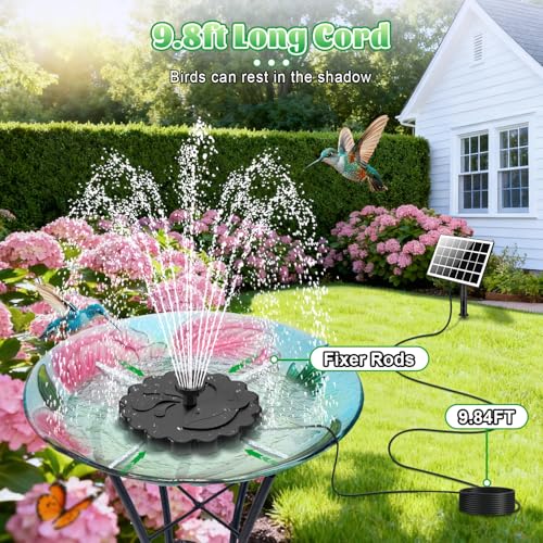 Floating Solar Fountain Kit Works in Shade