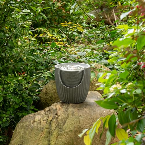 9.84” H Small Outdoor Water Fountain Made with Eco