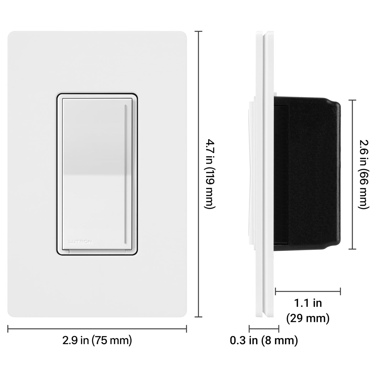 Sunnata LED+ Dimmer & Wallplate