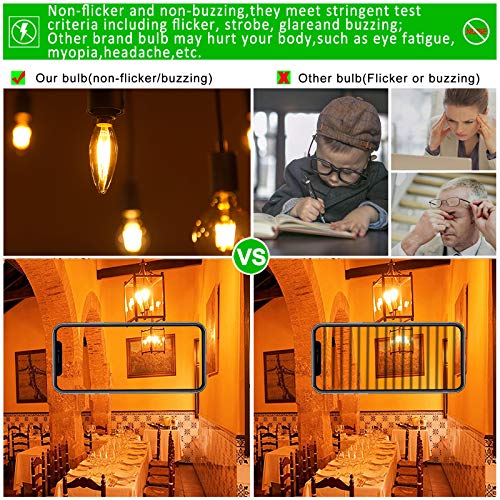 CA10 E12 Candelabra Bulb 40 watt (6 Count)