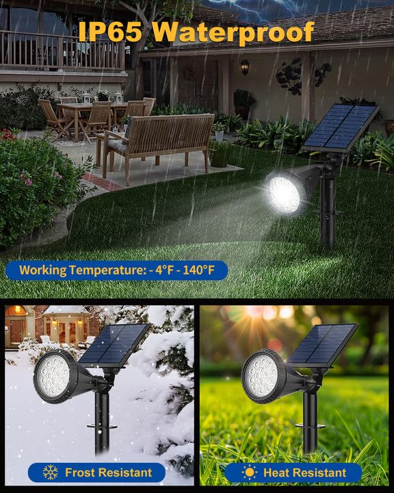 Solar Spot Lights Outdoor (8 Count)