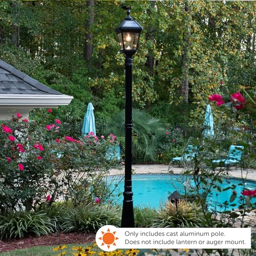 Imperial III Lamp Post for Outdoor Solar Post Light with 3" Fitter Mount
