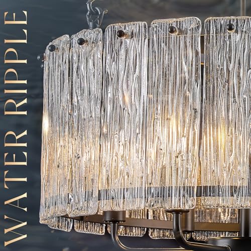 Modern 20" Crystal Glass Chandelier 6
