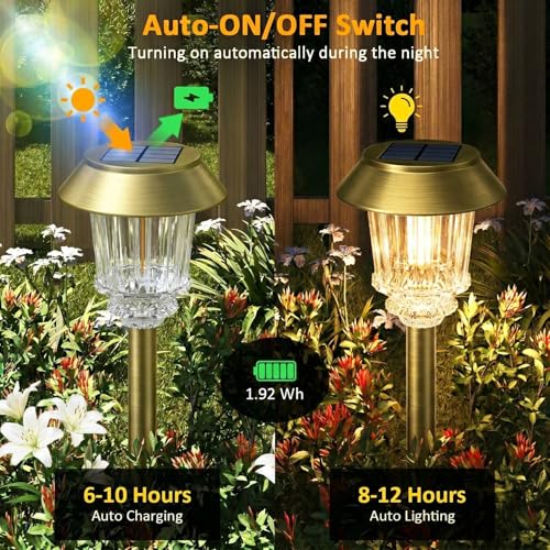 Solar Lights Outdoor Pathway (6 Count)