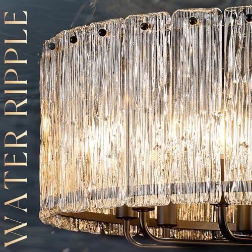 Modern 30" Crystal Glass Chandelier 12