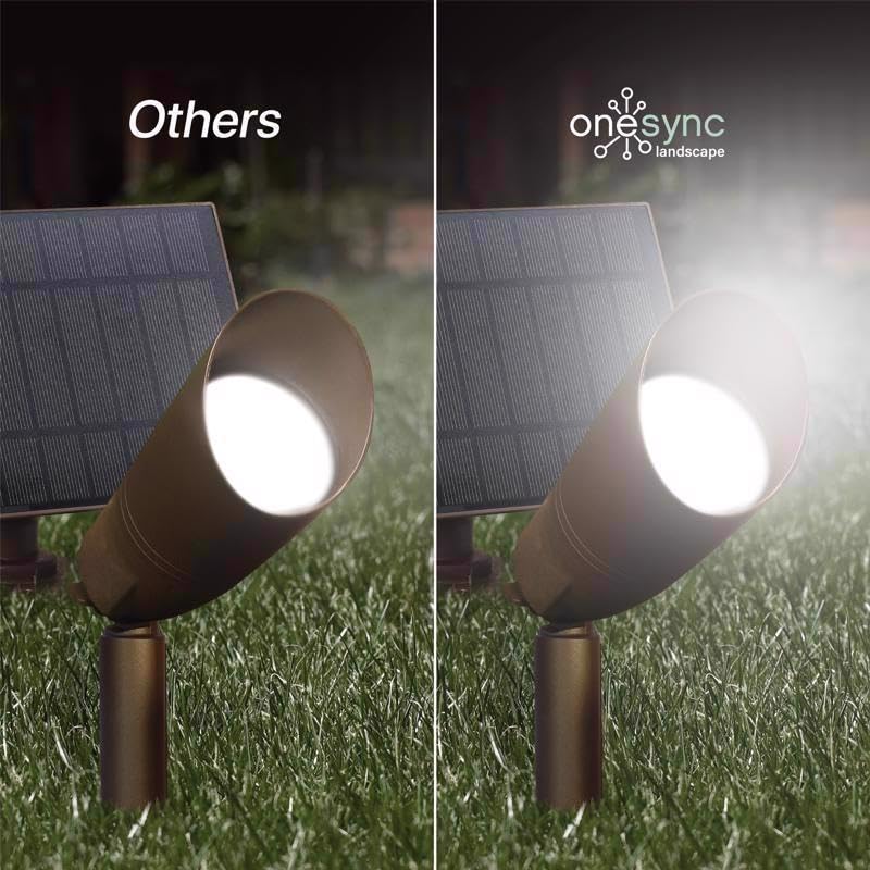 OneSync Solar Powered 0 W LED Spot Light Kit 1 pk