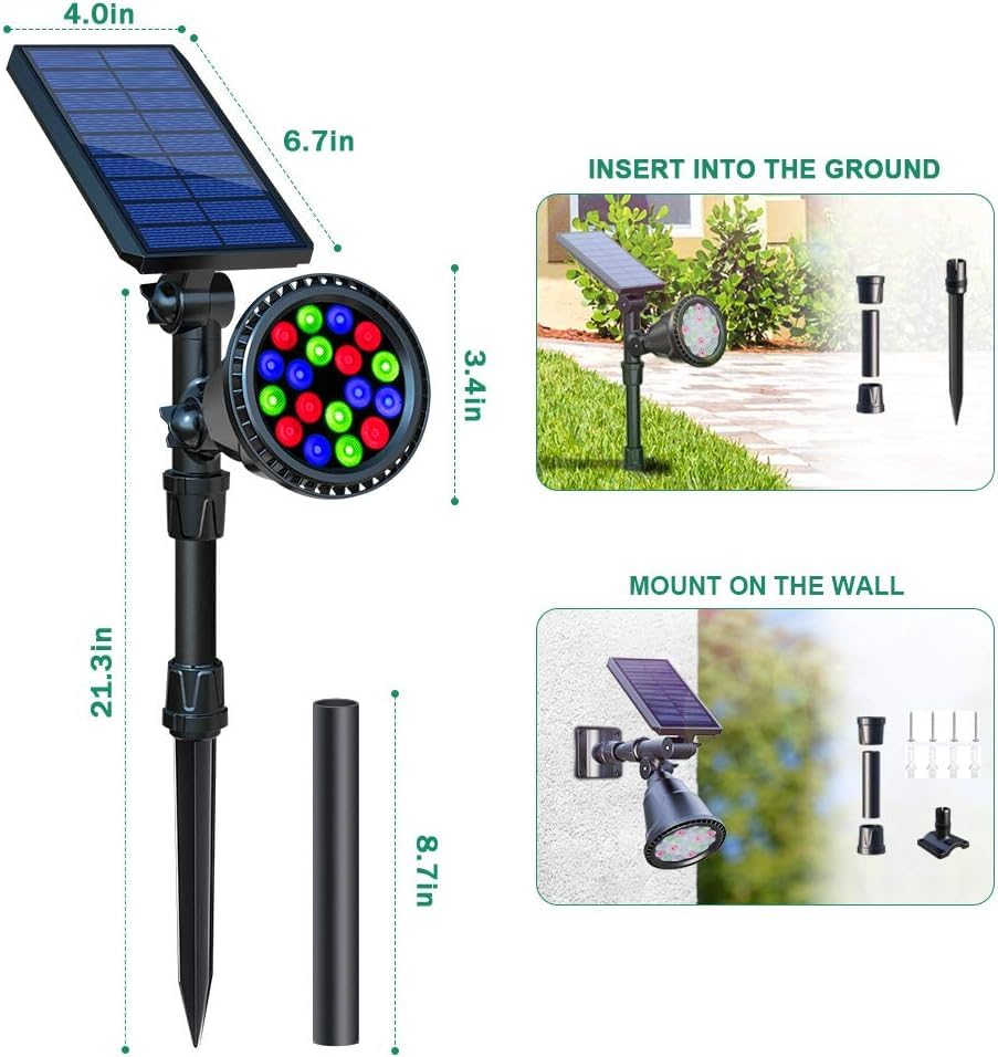 Solar Outdoor Lights (2 Count)