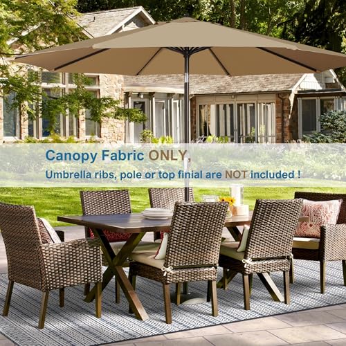 9ft Patio Umbrella Replacement Canopy