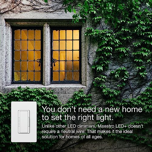 Maestro Dimmer Switch LED+ Digital Dimmer Kit for Dimmable LED