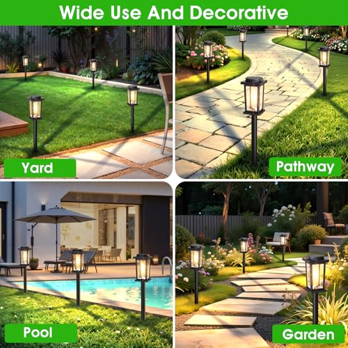 Solar Pathway Lights Outdoor (8 Count)