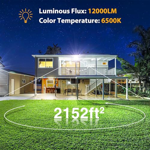 120W Flood Lights Outdoor (2 Count)