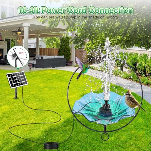 Solar Fountain Kit White Lights