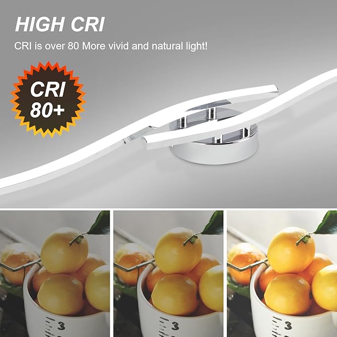 39.37Inch Linear Ceiling Light 6000K Chrome Modern Ceiling Light Fixture 28W Long Flush Mount Ceiling Lamp for Hallway, Kitchen, Bedroom, Dining Room - Aura Lighting