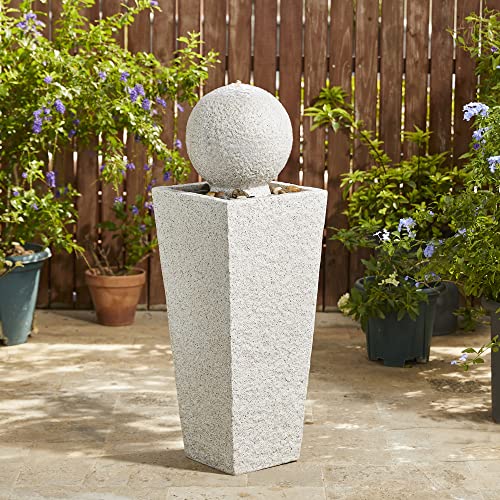 Outdoor Water Fountain with LED Light