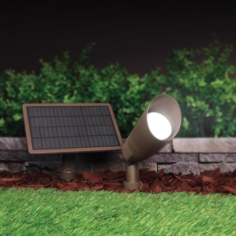 OneSync Solar Powered 0 W LED Spot Light Kit 1 pk