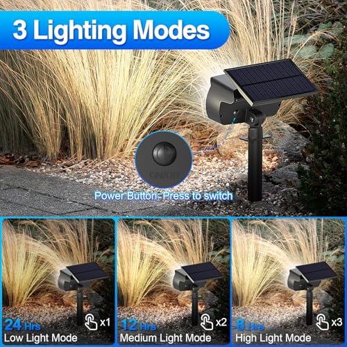 108 LED Solar Spot Lights Outdoor (4 Count)