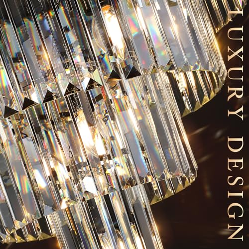 24" Modern Crystal Chandeliers