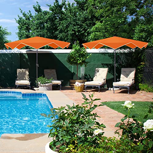 9ft Outdoor Patio Umbrellas with 24 pcs LED Solar Lights