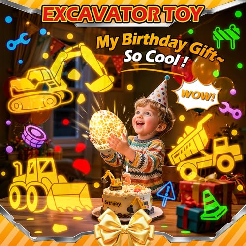Excavator Construction Toy Projector