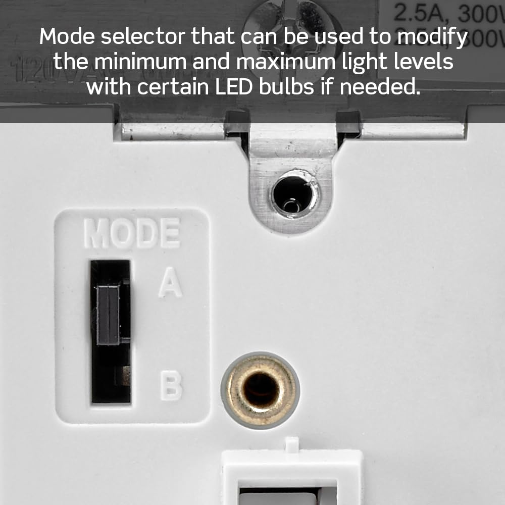 Toggle Slide Dimmer Switch for Dimmable LED