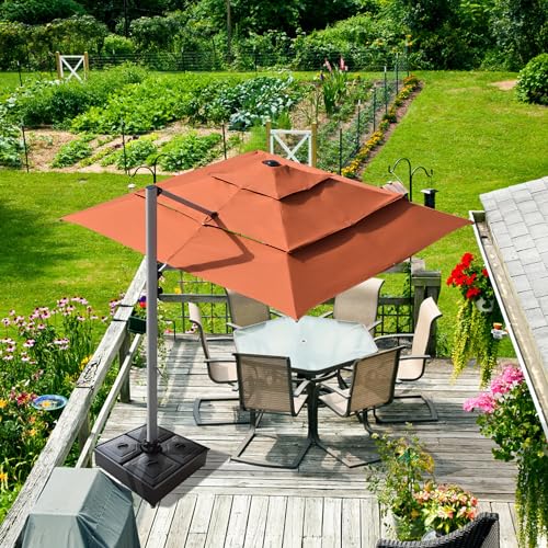 USA 33" x 33" Offset Patio 300LBS Umbrella Base Sand