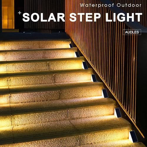LED Solar Step Lights Waterproof Outdoor Stair Lights (6 Count)
