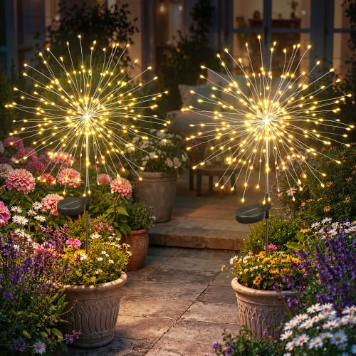 Solar Garden Lights Outdoor (2 Count)