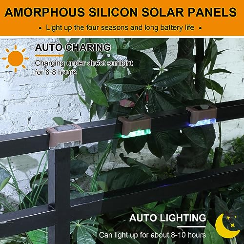 32 Pcs Solar Deck Step Lights Outdoor