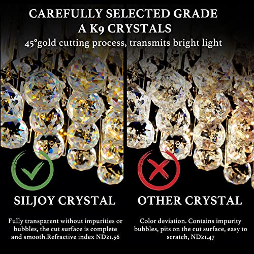 Modern Rectangular Crystal Chandelier