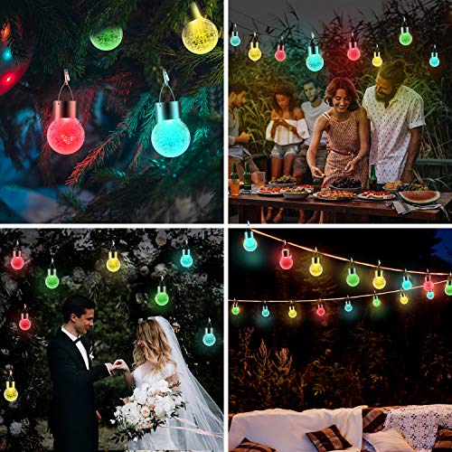 12 Pack Hanging Solar Lights Outdoor Decorative (12 Count)