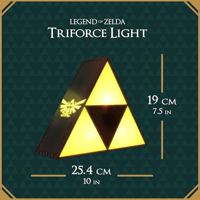 Paladone The Legend of Zelda Triforce Night Light - Decorative Lamp