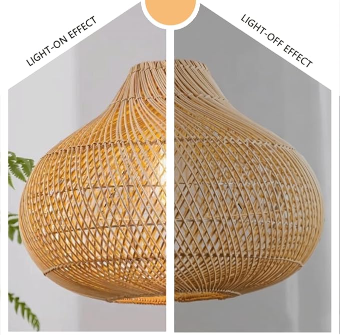 Retro Zen Wabi-sabi Rattan Pendant Light,Hand-Woven Lantern Chandelier,Adjustable Height Wicker Hanging Lamp,Metal Dining Room Fixture for Bedroom Tea Room Hotel Coffee Shop Kitchen Island