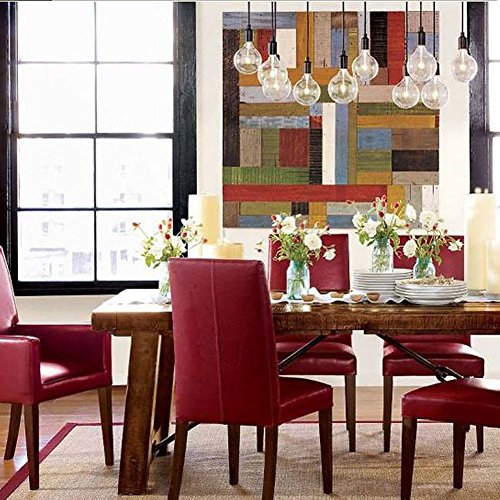 Vintage Edison Multiple Ajustable DIY Ceiling Spider Lamp Light Pendant Lighting Chandelier Modern Chic Industrial Dining with Romote Control
