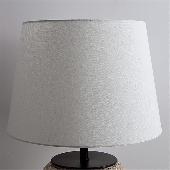 Floor Lamp Japanese Simple LED Floor Lamp Linen Shade Wabi-sabi Style Ceramic Standing Light for Home Hotel Villa Coffee Shop Decoration